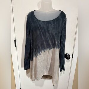 T Party Fashion Black and Gray Long Sleeve Top